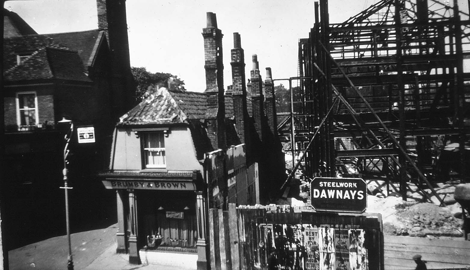 Construction of the Doric Cinema 1936